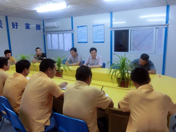 樓錦其董事長赴海南博鰲金灣項目部檢查工作