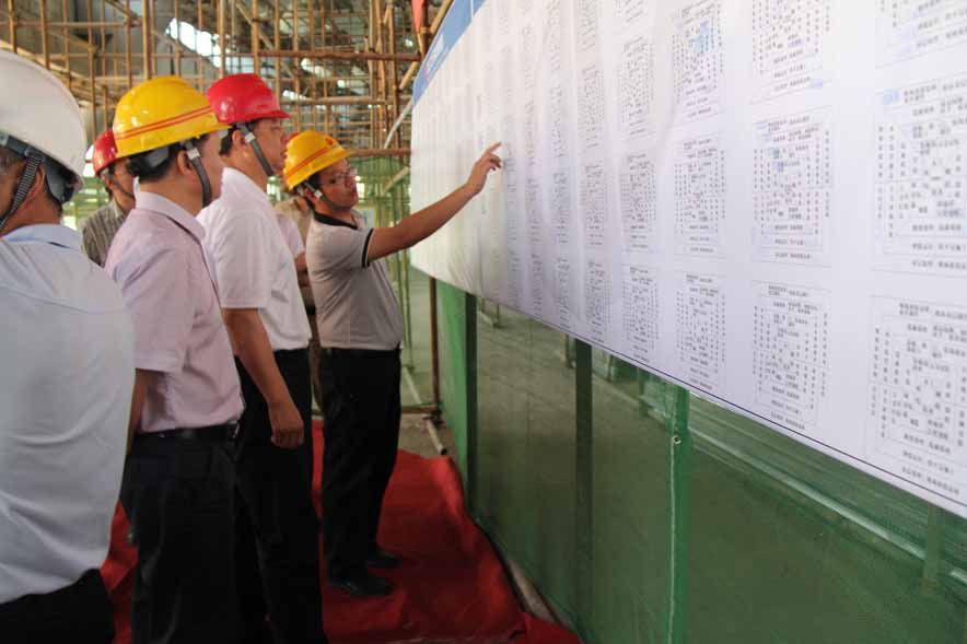 省住建廳樊劍平副廳長一行調(diào)研裝飾集團中煙項目部