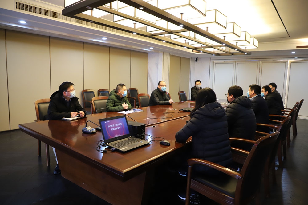 杭州市上城區副區長孟曉斌一行來中天精誠裝飾 調研復工、防疫情況